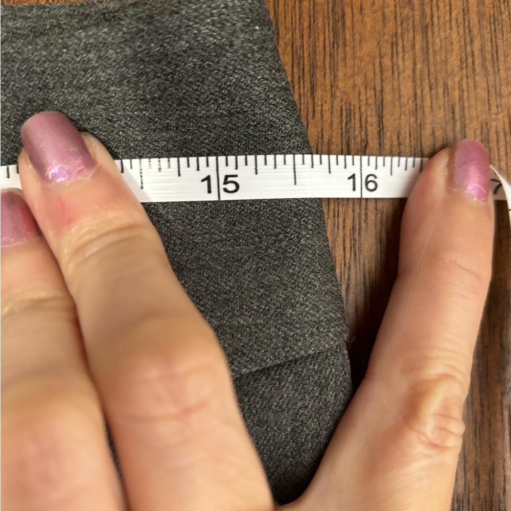 Express sz2 gray cropped trousers with 2 slit front and 2 buttoned pockets - Picture 7 of 9